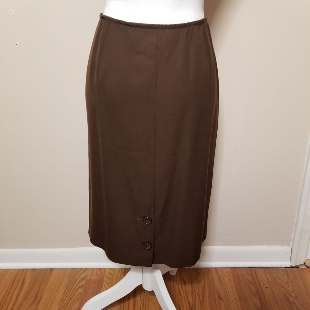 SOLD Authentic Vintage 1980s Valentino Miss V  Wool Skirt . - Picture 2 of 12